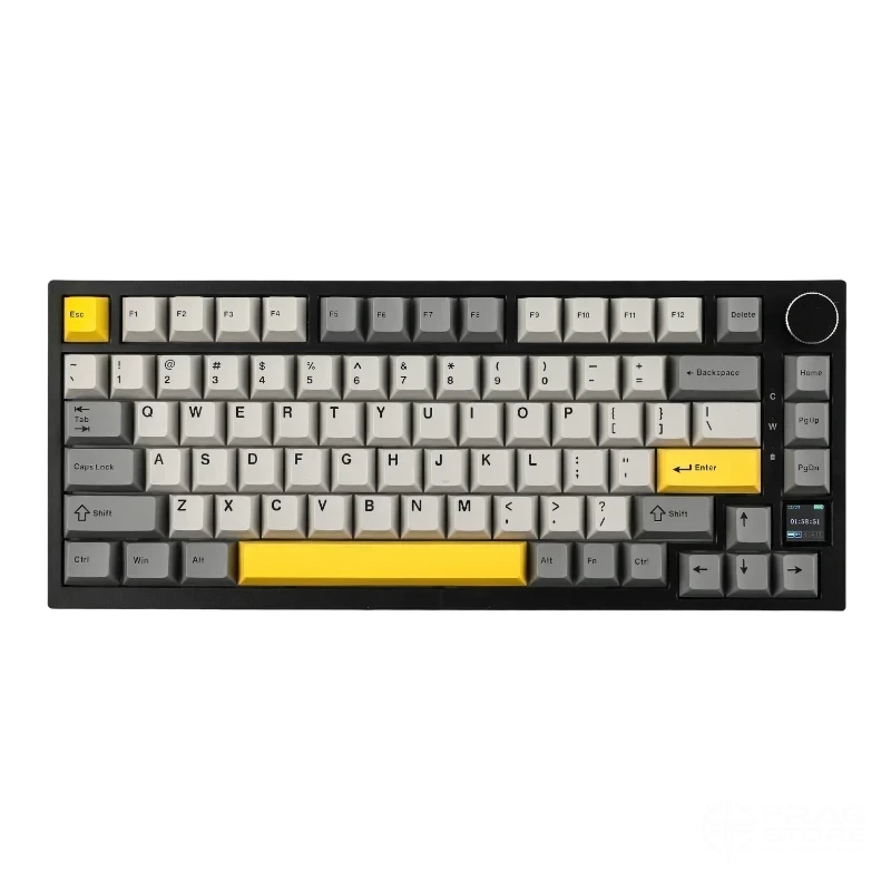 Ajazz AK820 Pro Black-Grey-Yellow