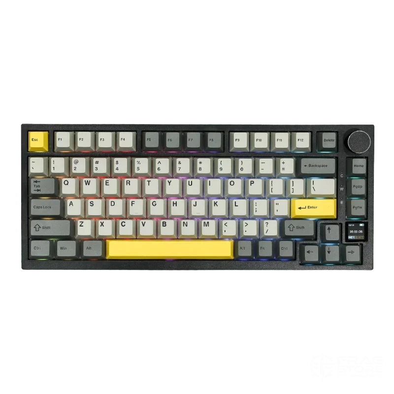 Ajazz AK820 Pro Black-Grey-Yellow